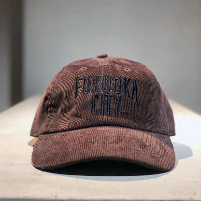 FUKUOKACITYcap（ニューハッタンコーデュロイ）ダークブラウン