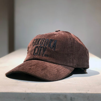 FUKUOKACITYcap（ニューハッタンコーデュロイ）ダークブラウン